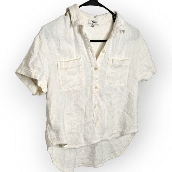 Madewell Breezewoven Beachside Shirttail Top size Small - Picture 5 of 10
